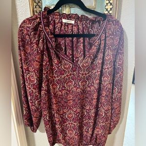 Max Studio V Neck Blouse